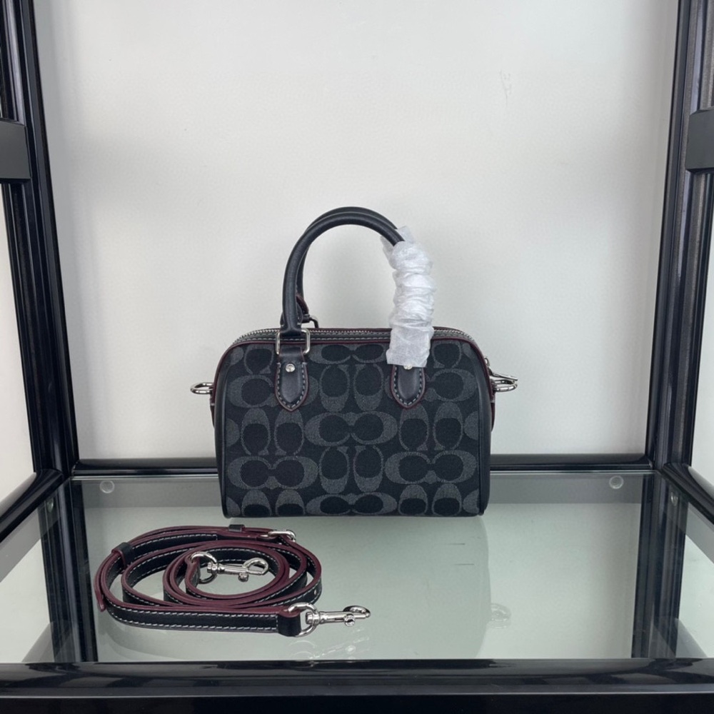 Coach Black Signature Mini Satchel - Picture 6 of 8